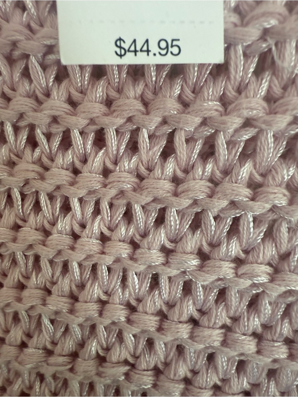 GAP Pink Crochet Tank Top Size XS Lace-up sides - Picture 4 of 5